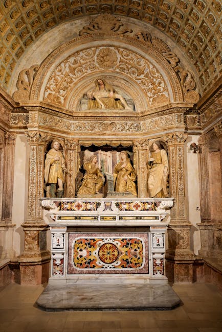 Cathedral of San Martino interior altar details